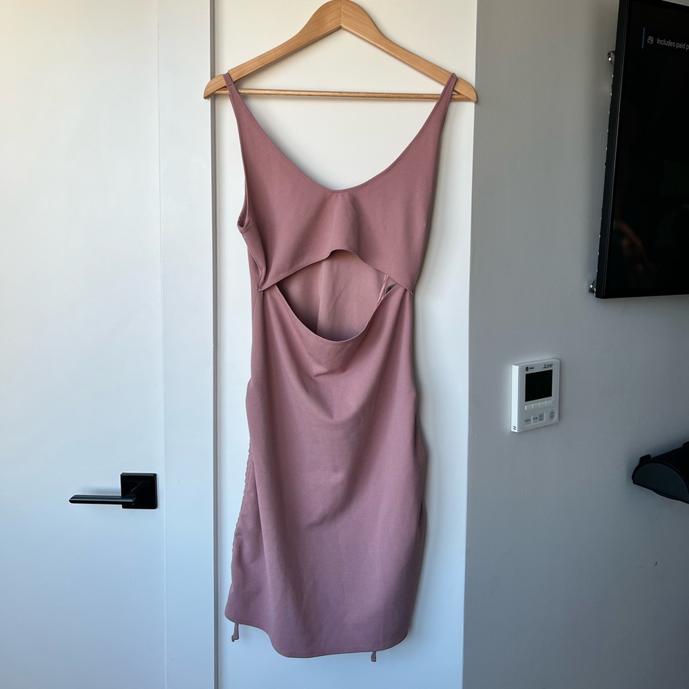 KITH - Womens Dress - Cutout , Casual - Light Pink - Drawstring Adjustable